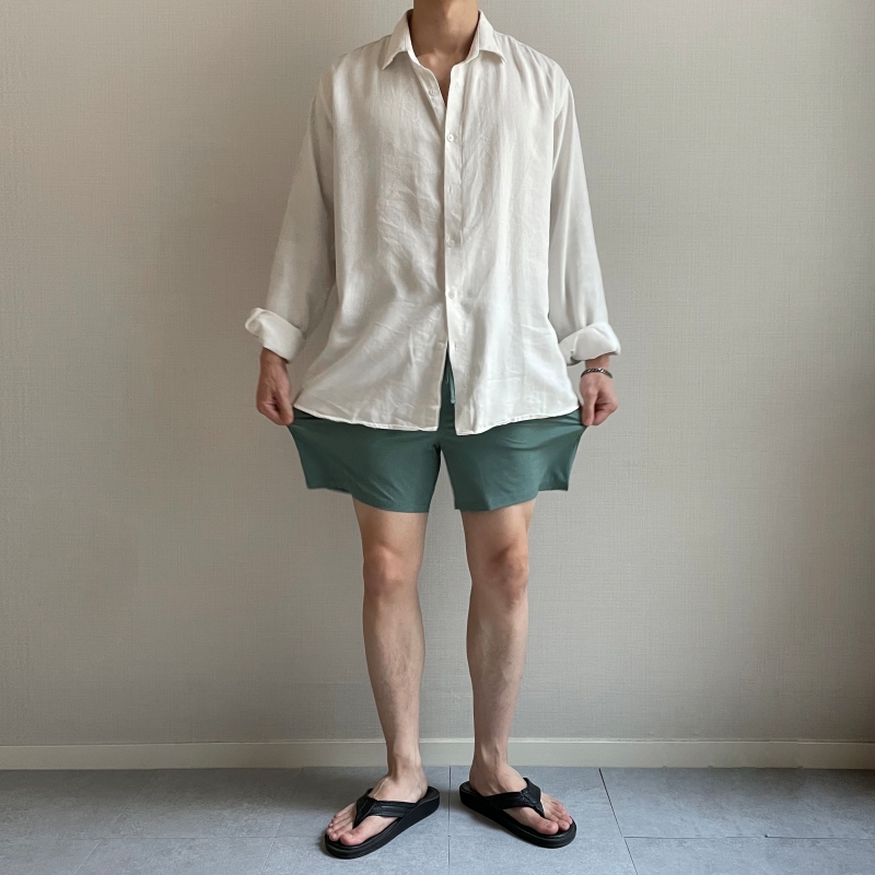 남자빨간반바지 고무줄반바지 나일론반바지 냉장고 이미지 3