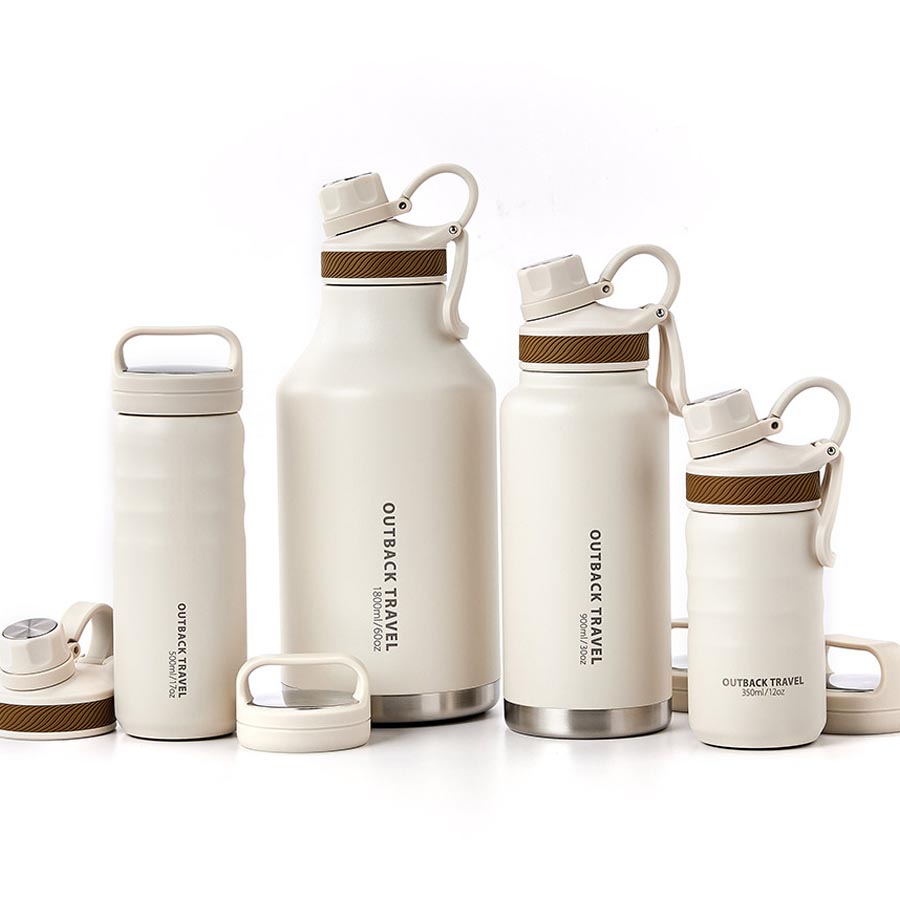 오슬로 아웃백트래블 스텐 손잡이 텀블러 보온병 350ml + 추가 보온뚜껑