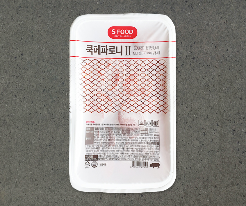 존쿡델리미트 에쓰푸드 쿡페파로니 페퍼로니 1kg