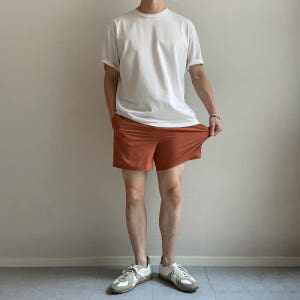 남자빨간반바지 고무줄반바지 나일론반바지 냉장고 착용 후기 | 사이즈/핏 총정리 - 상품 이미지 4