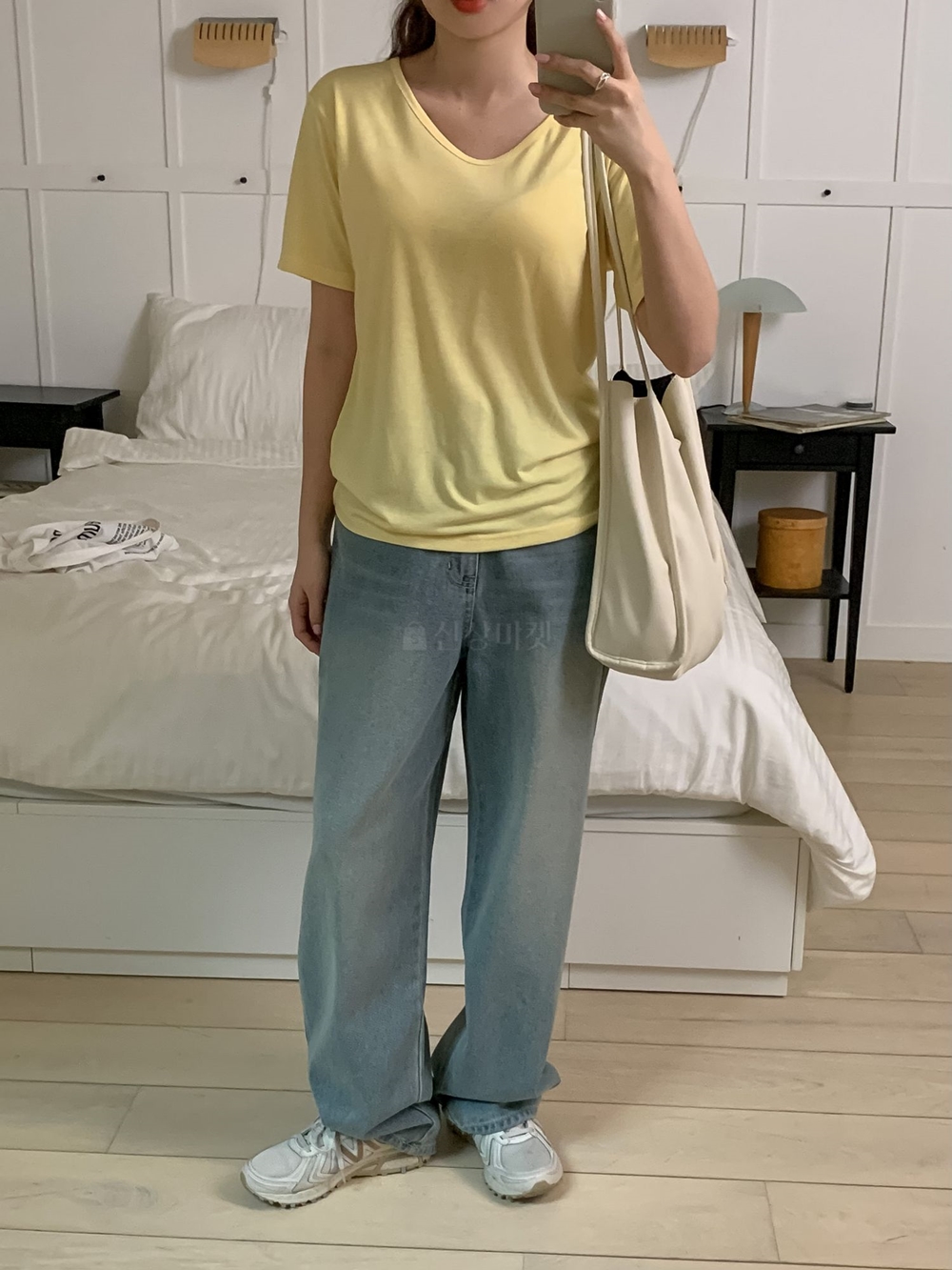 기본 유넥 무지 이너 반팔 티셔츠 12컬러 이미지 3