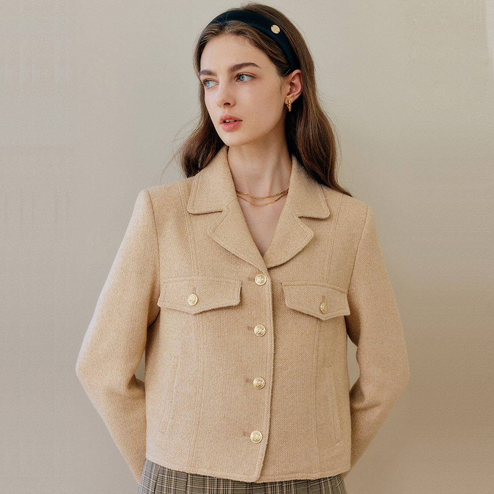 [룩캐스트] 베이지 에밀리 트위드 자켓 / BEIGE EMILY TWEED JACKET : 룩캐스트 LOOKAST
