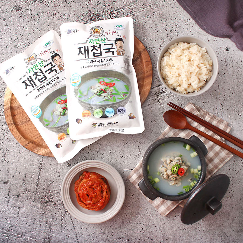 추석선물세트 정형만 장인의 국내산 100% 하동 섬진강 재첩국 500g 제첩국 명절셋트 - 상세 이미지 4