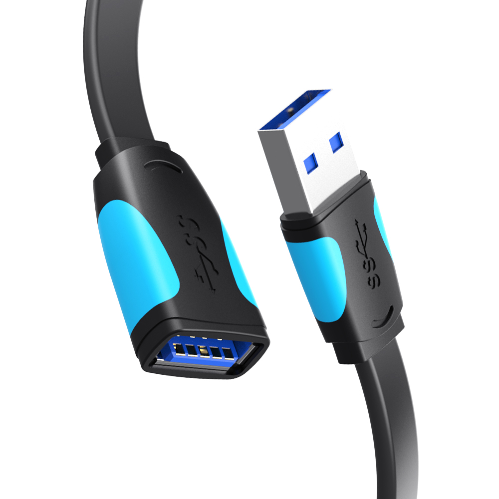 벤션 칼국수형 USB 3.0 A M to F 연장케이블 VAS-A13 1.5m, 1개 - 상품 이미지