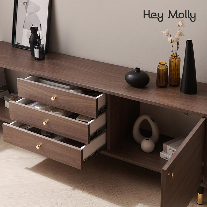 헤이몰리 브라우니 티비다이 거실장 1800