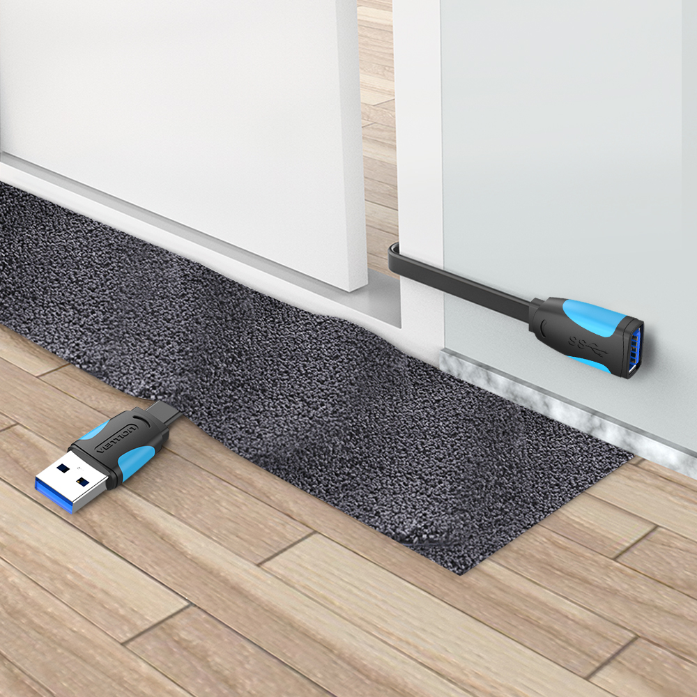 벤션 칼국수형 USB 3.0 A M to F 연장케이블 VAS-A13 1m, 1개 - 상세 이미지 4
