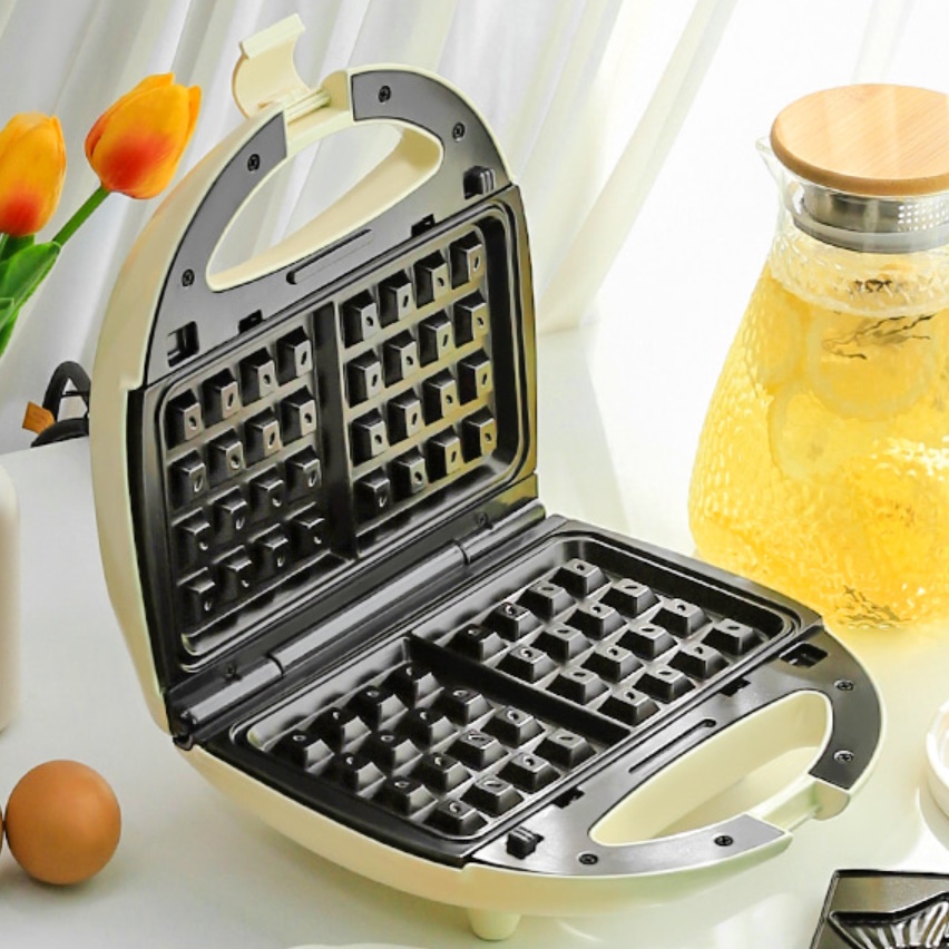 가정용 미니 와플기 얇은 전기와플기계 전기와플팬