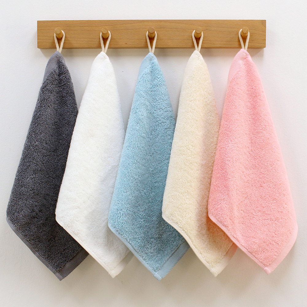 [단독] 어메니티타올 체커 디자인 수건 세면타올 40수 200g 10장+핸드타올 2장 세트