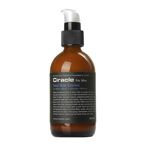 씨라클 포맨 토탈 스킨 에센스 로션 105ml 에프터쉐이브 면도 후 베타글루칸 판테놀 진정 황금추출물 함유 - 메인 이미지