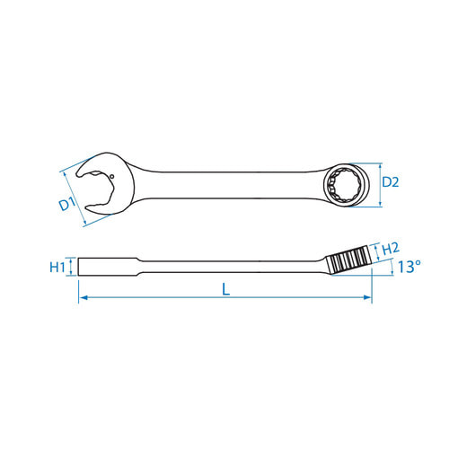 킹토니 오픈기어렌치 10mm 깔깔이 스패너 라쳇 - 상세 이미지 2