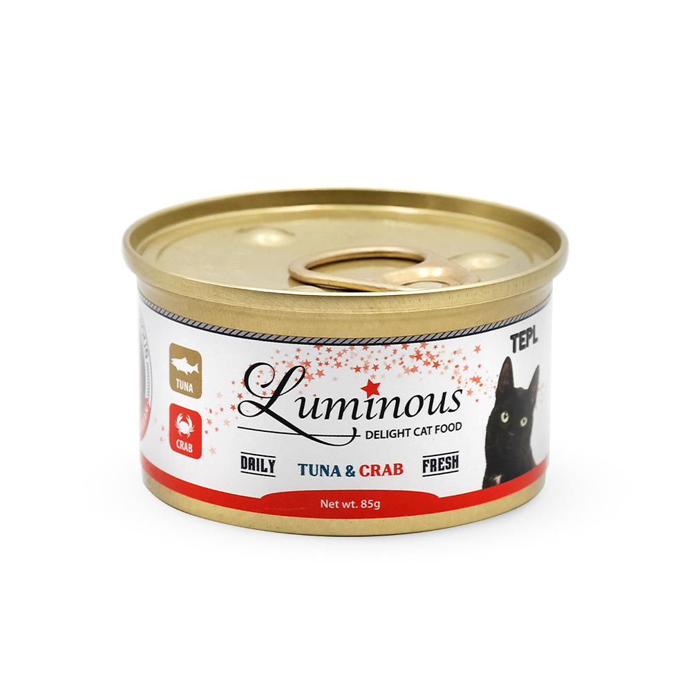 테플 루미너스 85g 참치&치어 육수타입 럭셔리 고양이캔