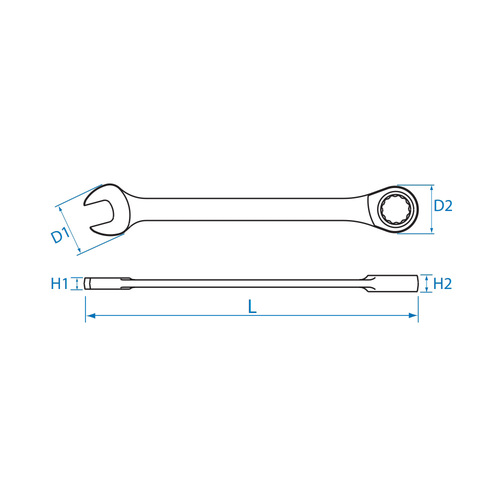 킹토니 기어렌치 13mm 깔깔이 스패너 라쳇 - 상세 이미지 2
