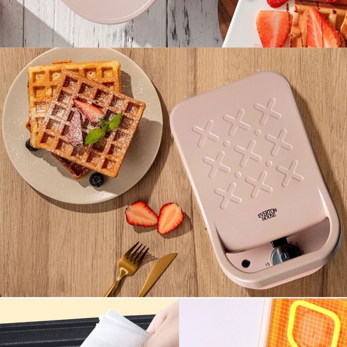 전기와플팬 얇은 전기와플기계 가정용 미니 와플기