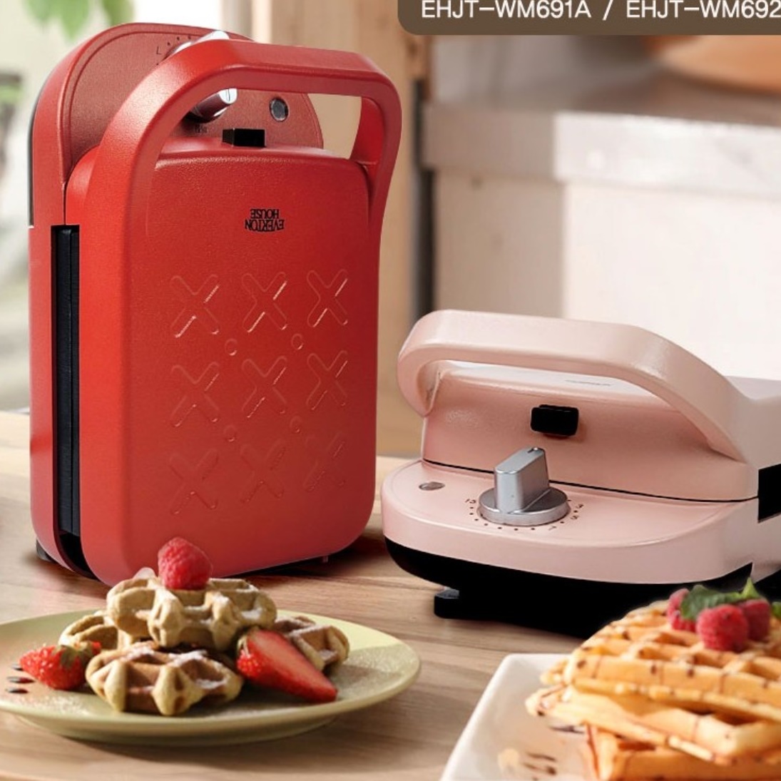 전기와플팬 얇은 전기와플기계 가정용 미니 와플기