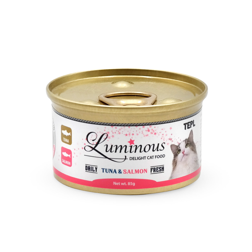 테플 루미너스 85g 참치&치어 육수타입 럭셔리 고양이캔