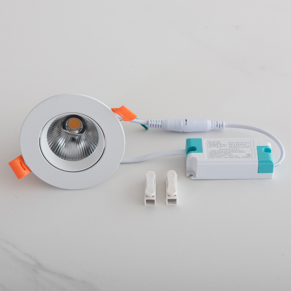 LED 75mm(3인치) 다운라이트 매입등 COB 일체형 10W 계단 복도 조명 - 상세 이미지 4