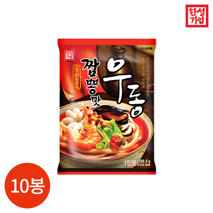 한성기업 짬뽕맛 우동 233g x 10봉 : CLICKMALL