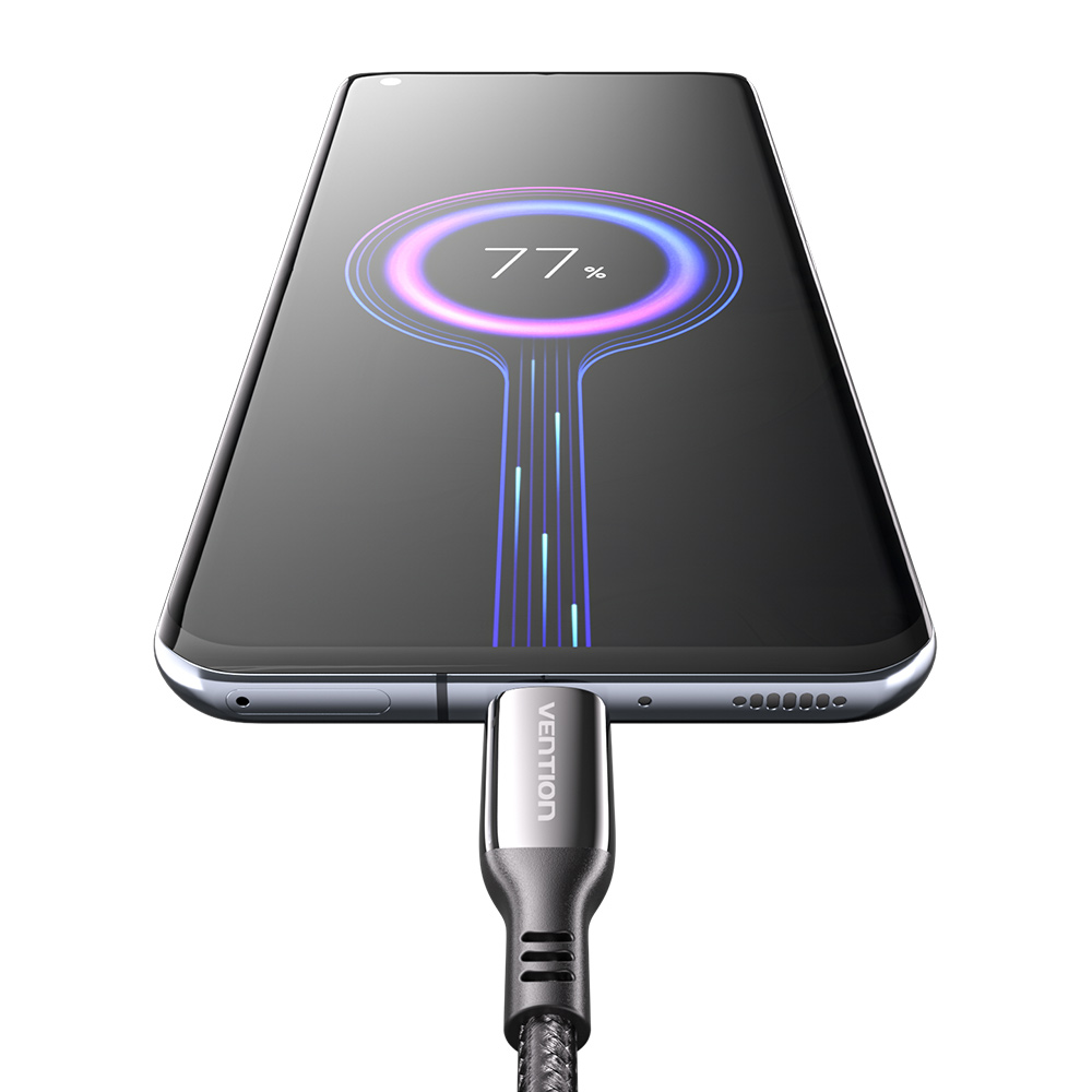 벤션 프리미엄 100W C to C타입 PD 고속충전케이블 CTK 1.2m, 1개 - 상세 이미지 4