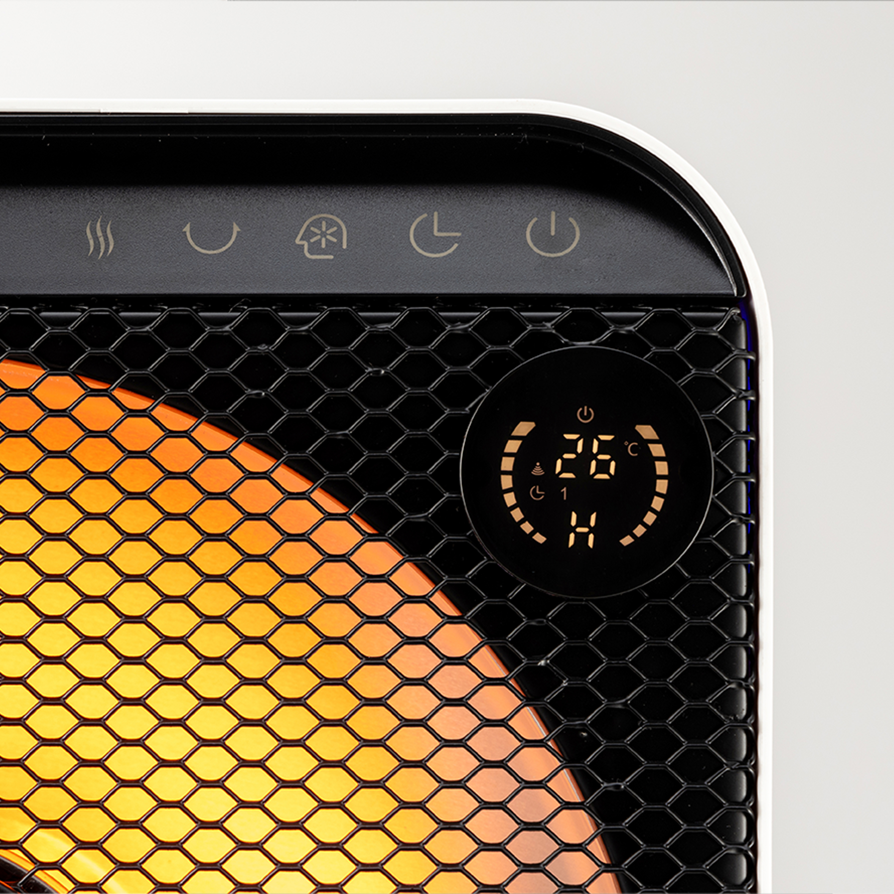 신일 전기히터 하이라이트 전기난로 에코팬큐브 온열기 난방기 스토브 2구 레드블랙