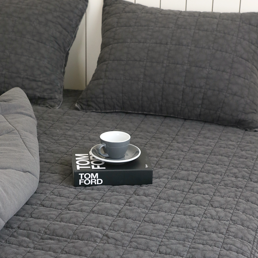 모제무드 스퀘어 오가닉 순면 피그먼트 패밀리침대패드 이불깔개 Q