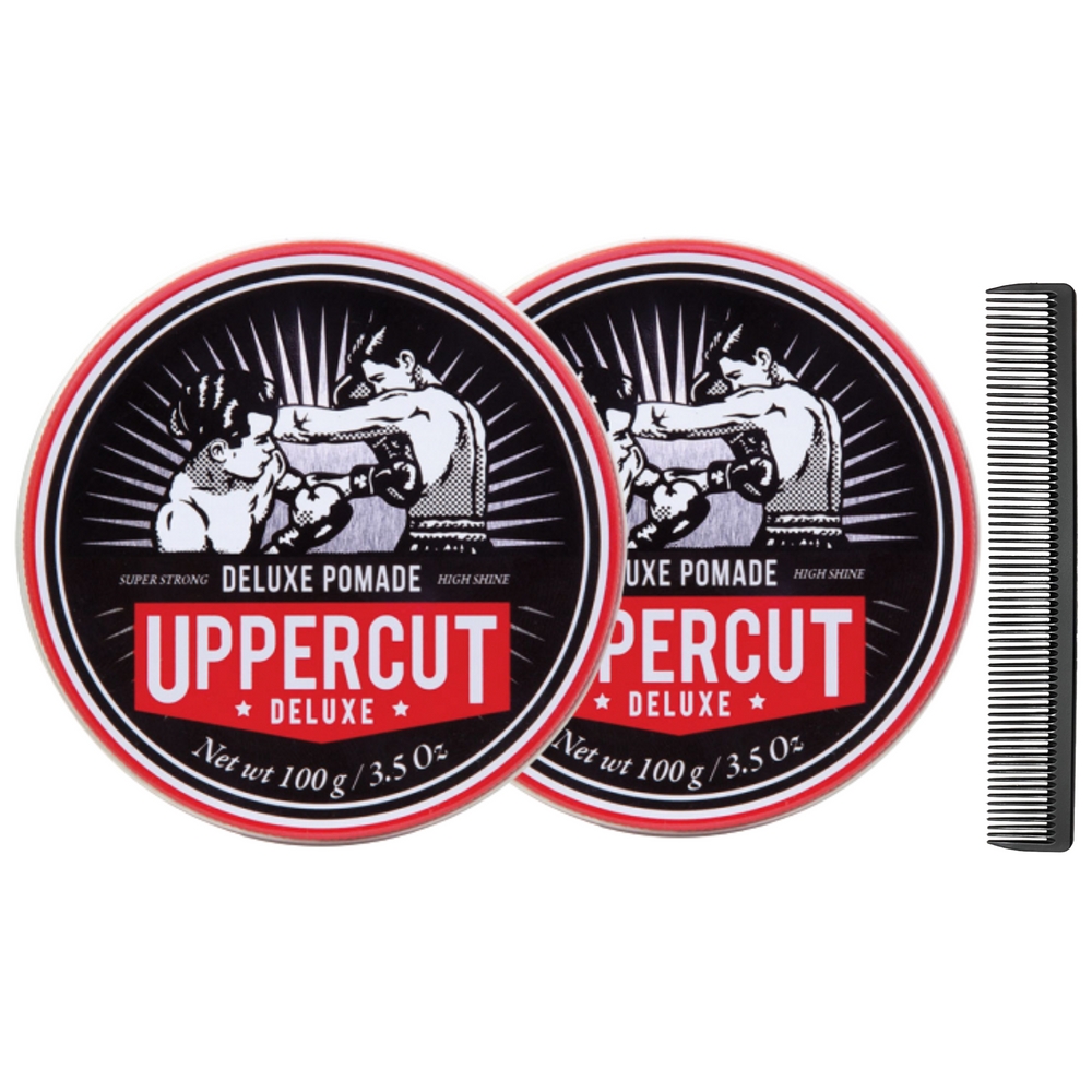 어퍼컷디럭스 디럭스 포마드왁스 100g x 2개 트윈팩 빗