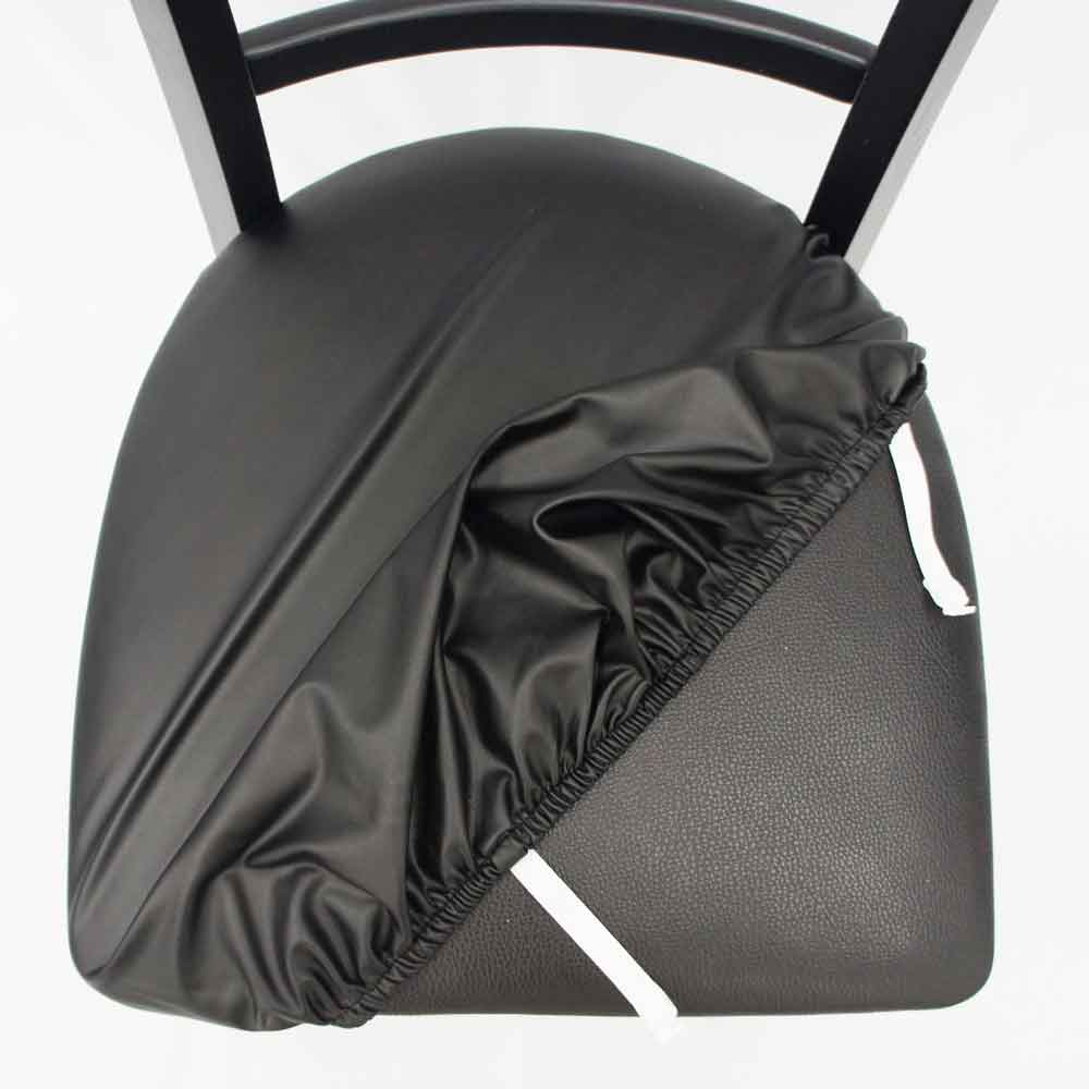 가죽 의자커버 식탁의자커버 시트 리폼 천갈이 방수 덮개 블랙