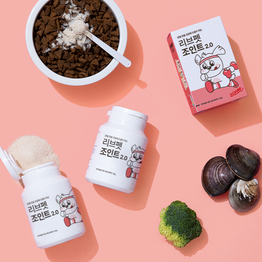 리브펫 조인트 고양이 강아지 관절 영양제 60g, 1개