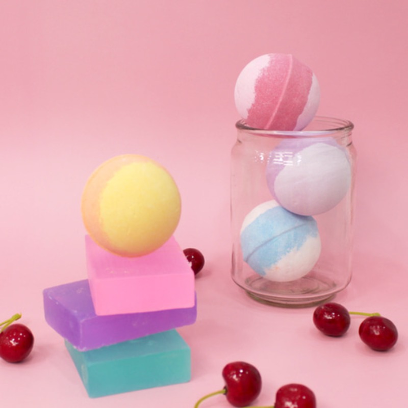 THS 더허브샵 버블 스파클링배쓰밤 100g 바스볼 4종택