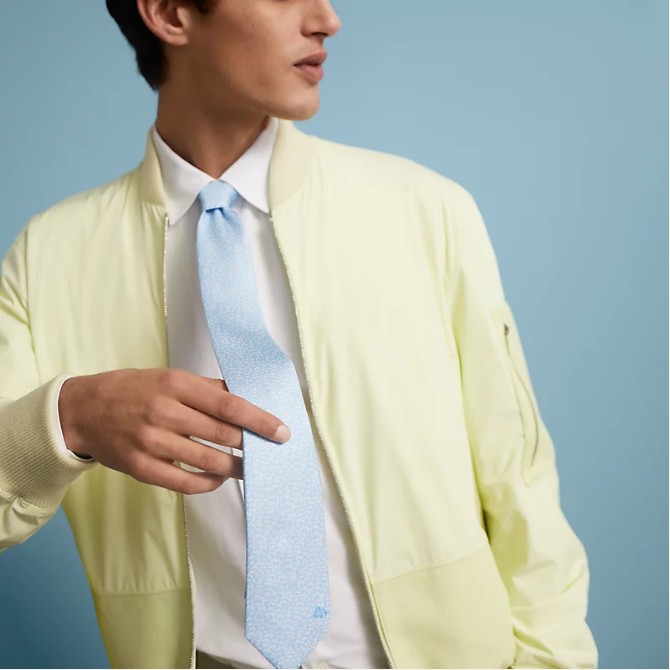 골디 - 에르메스 히딩 래빗 넥타이 스카이 H006306T 09 에르메스 히딩 래빗 넥타이 스카이 H006306T 09