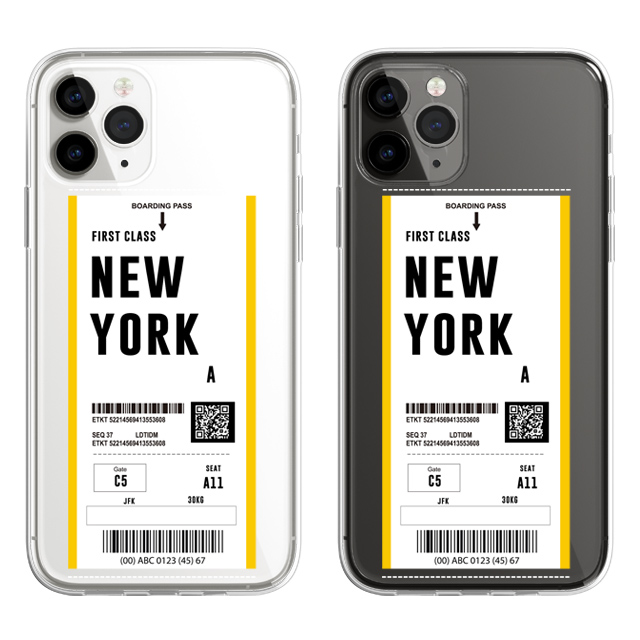 보딩패스 항공기 티켓 투명 젤리 케이스 - 상품 이미지