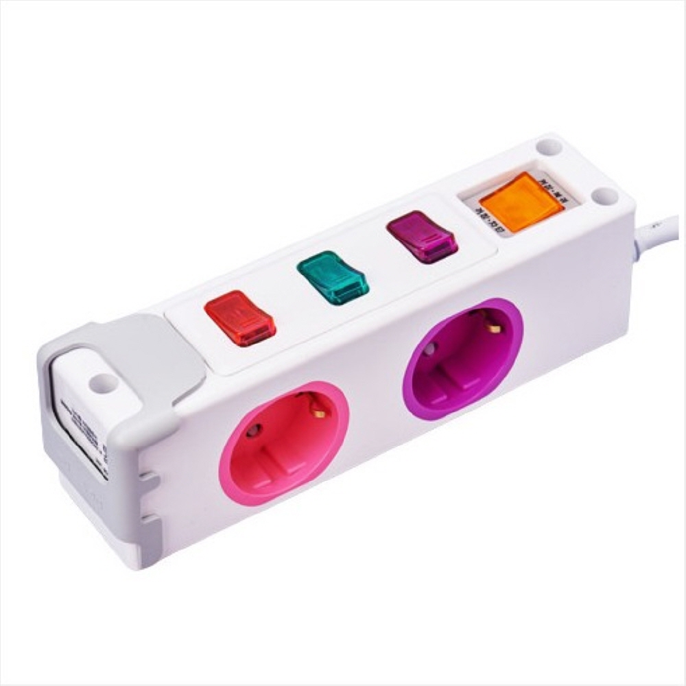 국산 디자인멀티탭 옆으로 개별스위치 멀티 전기 콘센트 멀티탭 USB 2구 1.5M - 상세 이미지 4