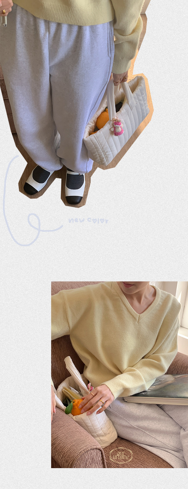 💕URBANE MADE 💕 워밍 투웨이 트레이닝 기모 조거팬츠 (6c) 상세 이미지 13