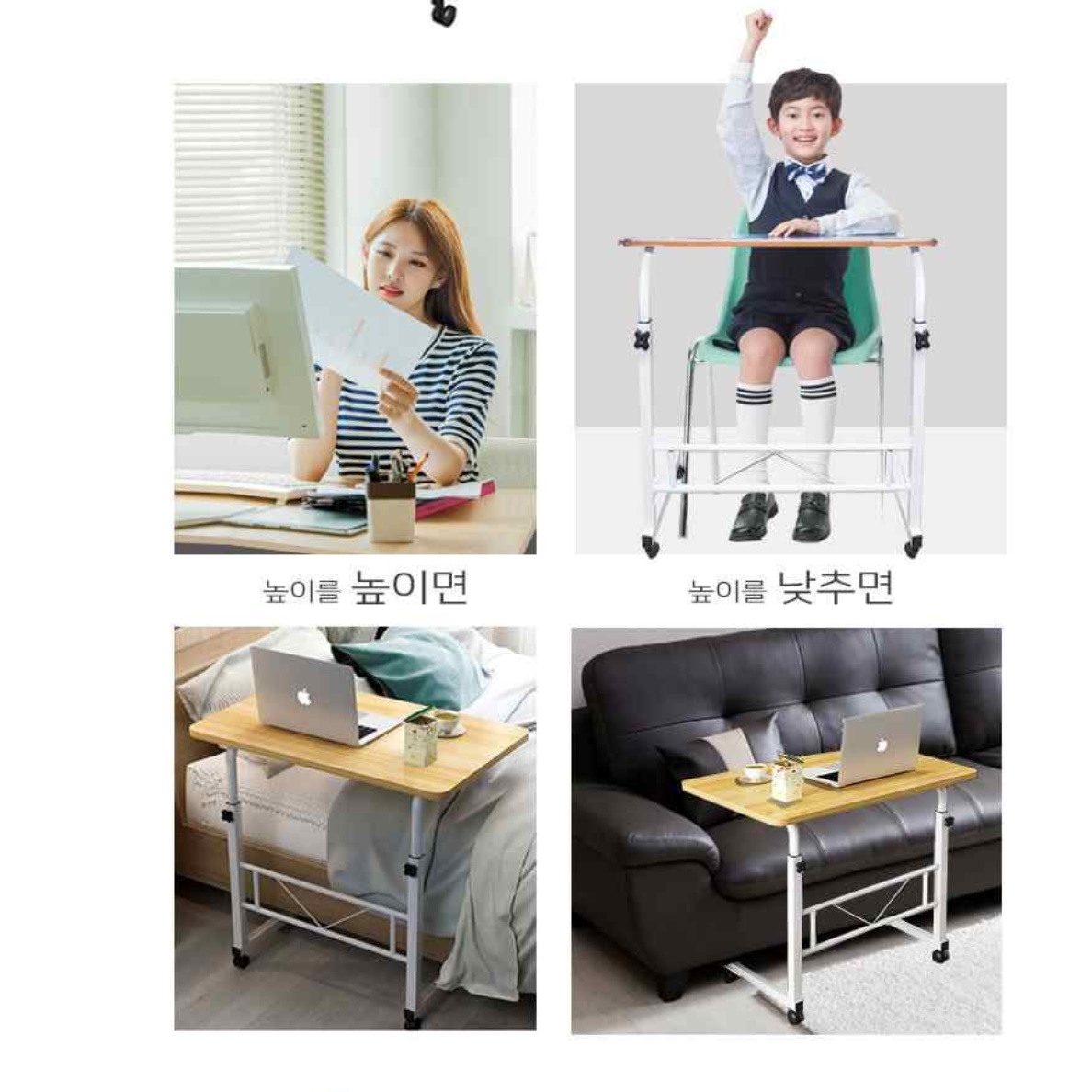 소형 간이 책상 청소년 좁은 책상 대학생 작은 원룸 책상 - 상세 이미지 3