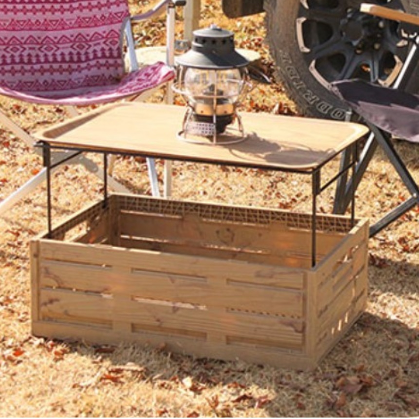 폴딩 박스 테이블 캠핑용 박스 캠핑 정리함 소형 카고 박스