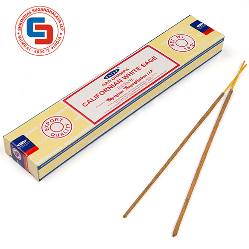 SATYA 인센스 스틱 캘리포니안 화이트세이지 MUM