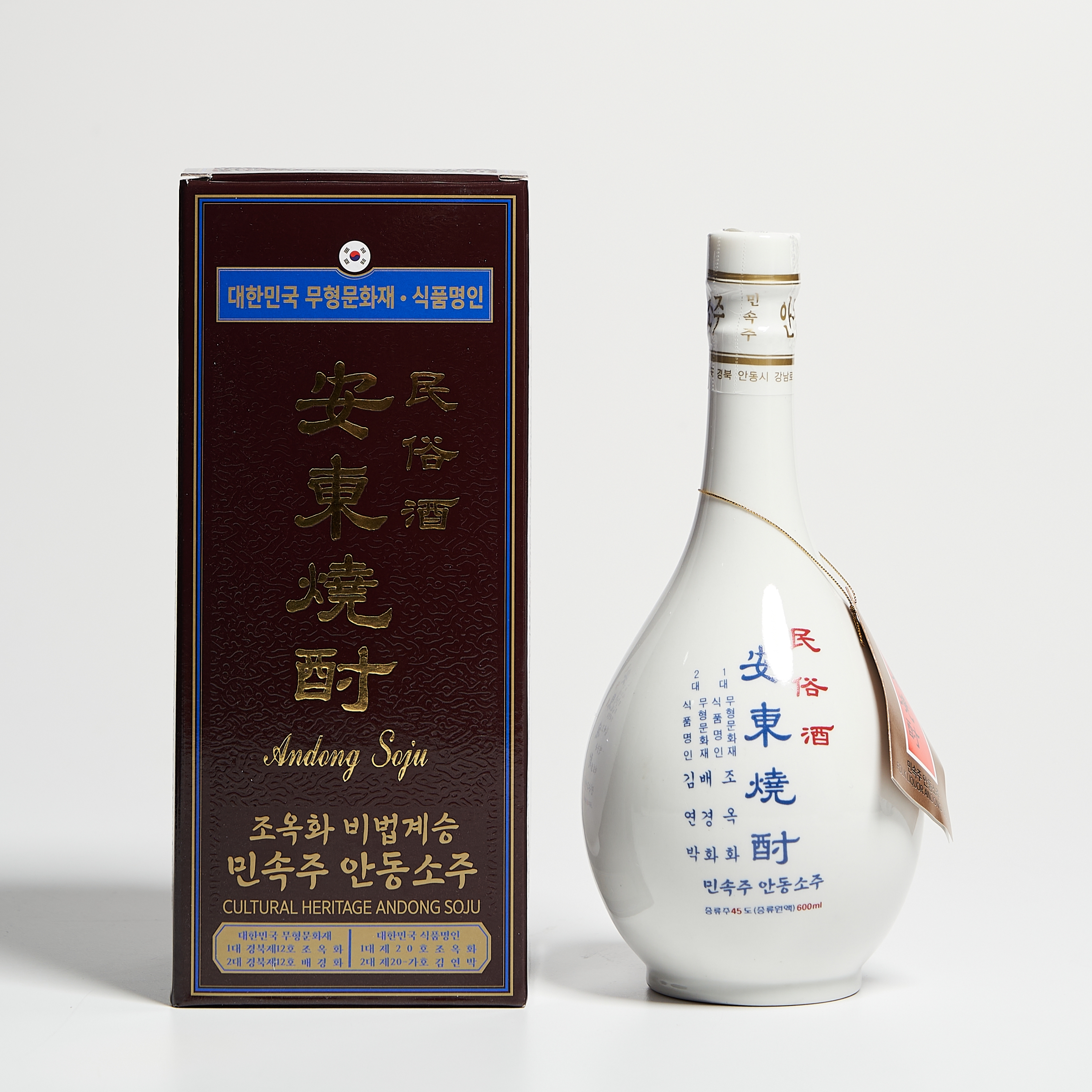 조옥화 안동소주 민속주 호리병 45도 600ml 김연박 2대 명인 (케이스,쇼핑백) - 메인 이미지