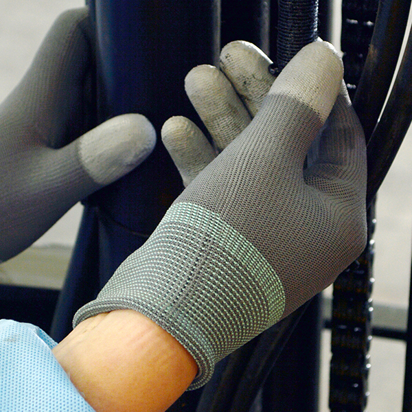 가드맨 PU 피유 탑코팅 손가락 반코팅 면 목장갑 코팅장갑 10켤레 이미지 2