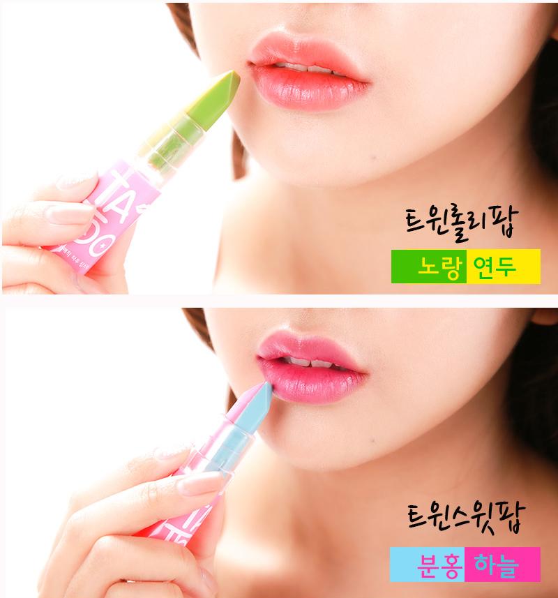 나틴다 매직 타투 립스틱 3.5g 1+1 지워지지않는 매력적인 반전 투톤 립스틱 - 상세 이미지 4