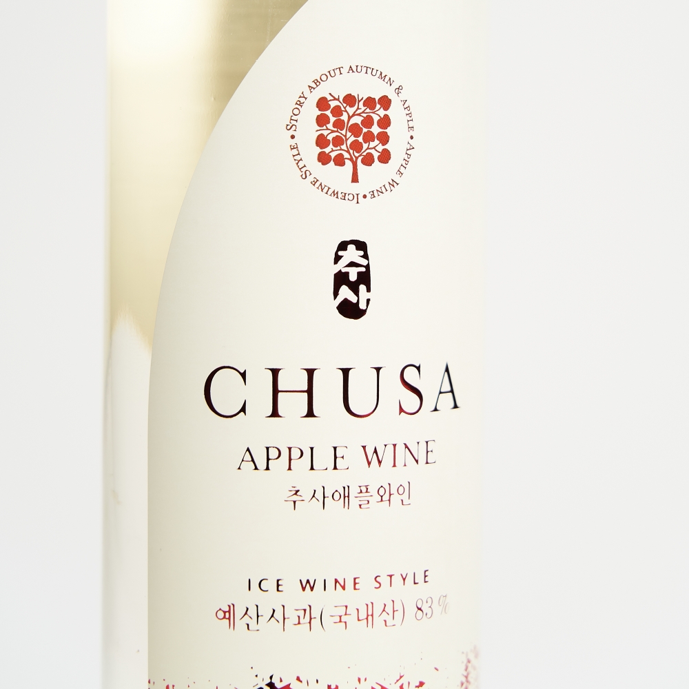 추사애플와인 12도 375ml 금가루 화이트 아이스 예산사과 와인 (케이스포함) - 상세 이미지 3