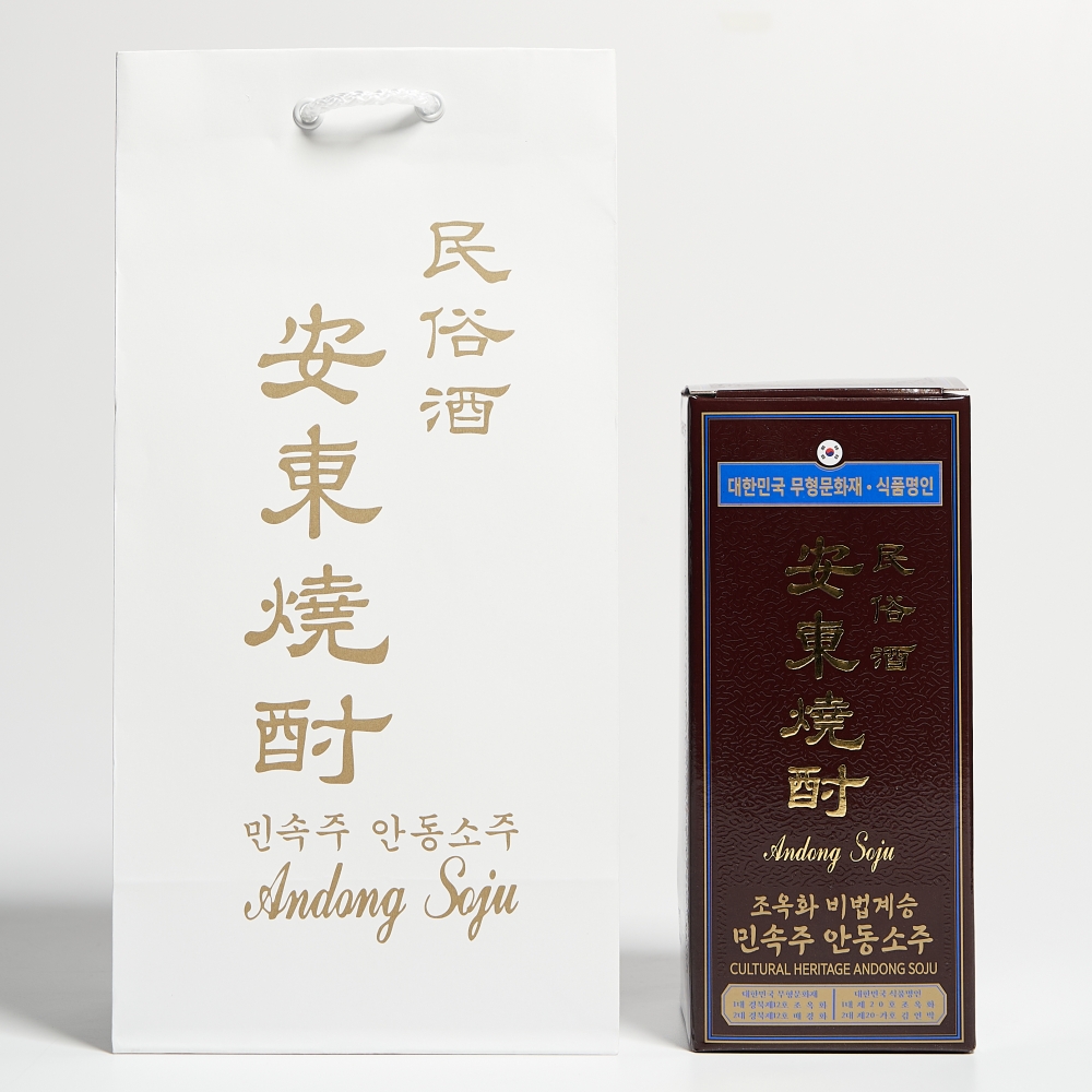 조옥화 안동소주 민속주 호리병 45도 400ml 김연박 2대 명인 (케이스,쇼핑백) - 상세 이미지 2