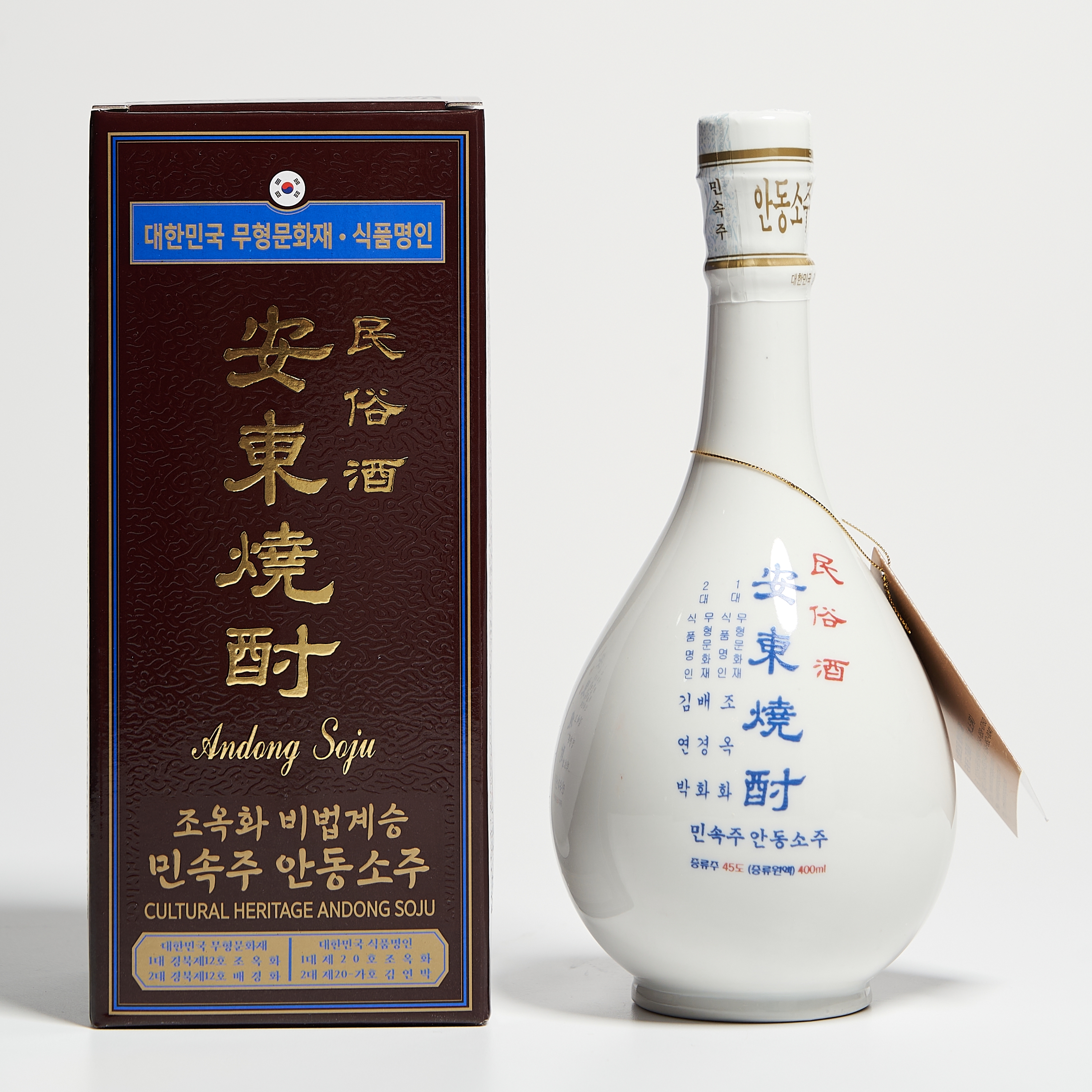 조옥화 안동소주 민속주 호리병 45도 400ml 김연박 2대 명인 (케이스,쇼핑백) - 메인 이미지