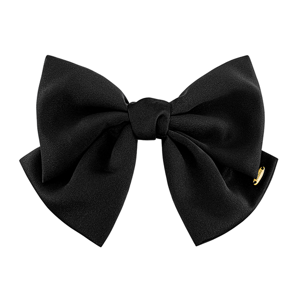 [N배송] [헤어BEST / 아이유 PICK] 제이에스티나 LALA J 새틴 리본 헤어핀 - 블랙 (JALJHP3BS802FA000)