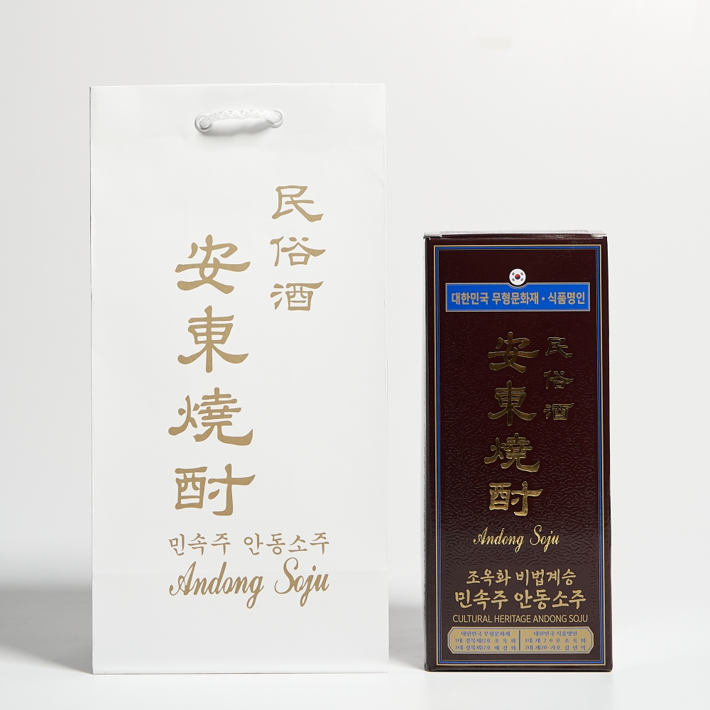 조옥화 안동소주 민속주 호리병 45도 800ml 김연박 2대 명인 (케이스,쇼핑백) - 상세 이미지 4