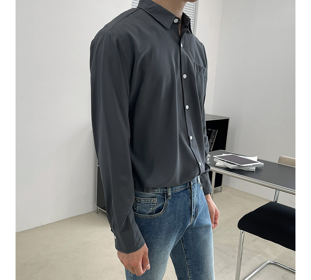 (SALE)남자와이셔츠 남자오버핏셔츠 남성남방 - 상세 이미지 2