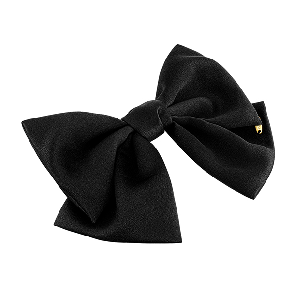 [N배송] [헤어BEST / 아이유 PICK] 제이에스티나 LALA J 새틴 리본 헤어핀 - 블랙 (JALJHP3BS802FA000)