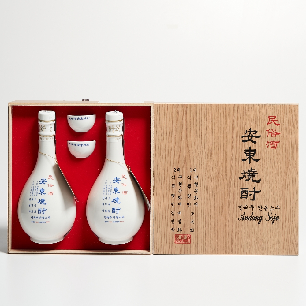 조옥화 안동소주 민속주 45도 400ml X2 특1호 김연박 명인 (잔,케이스,쇼핑백) - 상세 이미지 4