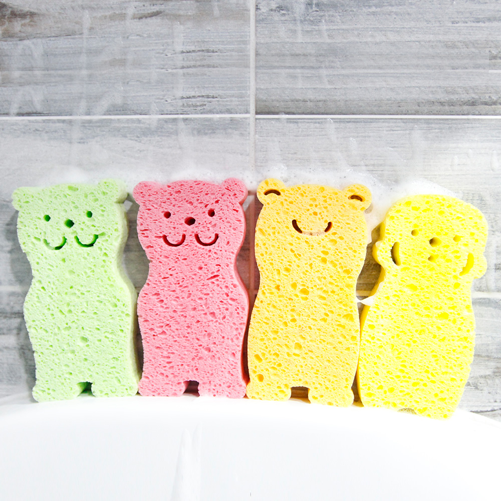 예꼬맘 아기 점보 목욕 스펀지 3개 신생아 유아 베이비 목욕 샤워 클렌징 출산 용품