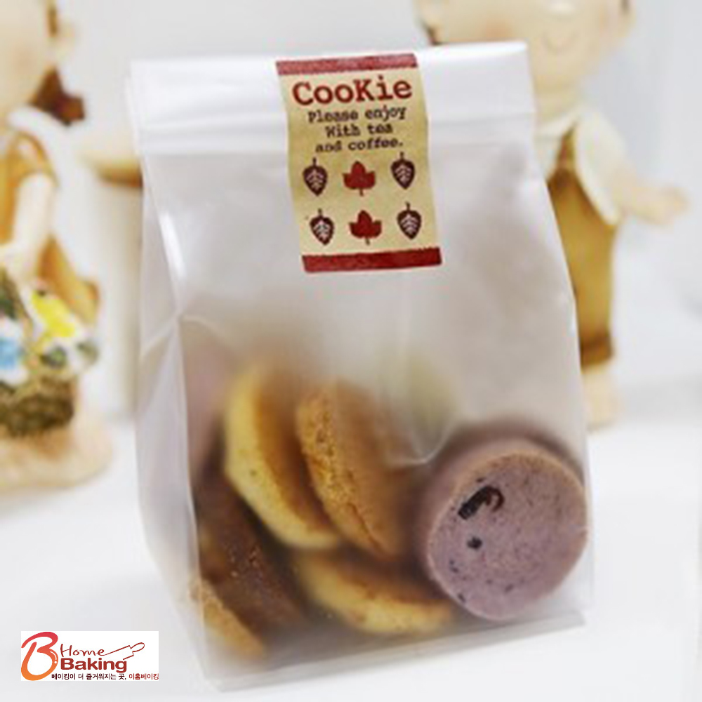 [대용량] 쿠키봉투-반투명 23x8.5 100장 쿠키포장비닐 실링 간식 초콜릿선물 제품 이미지