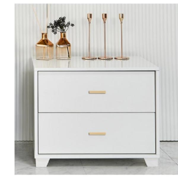 낮은협탁 침대옆서랍장 인테리어협탁 흰색 화이트 협탁 - 상품 이미지