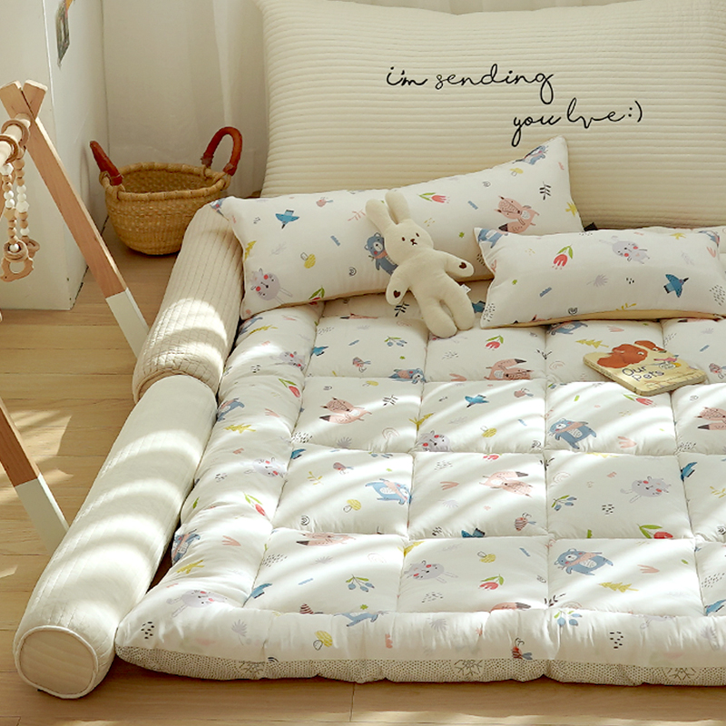 보들보들 도톰한 먼지없는 모달 100% 밀크 유아 토퍼 패드